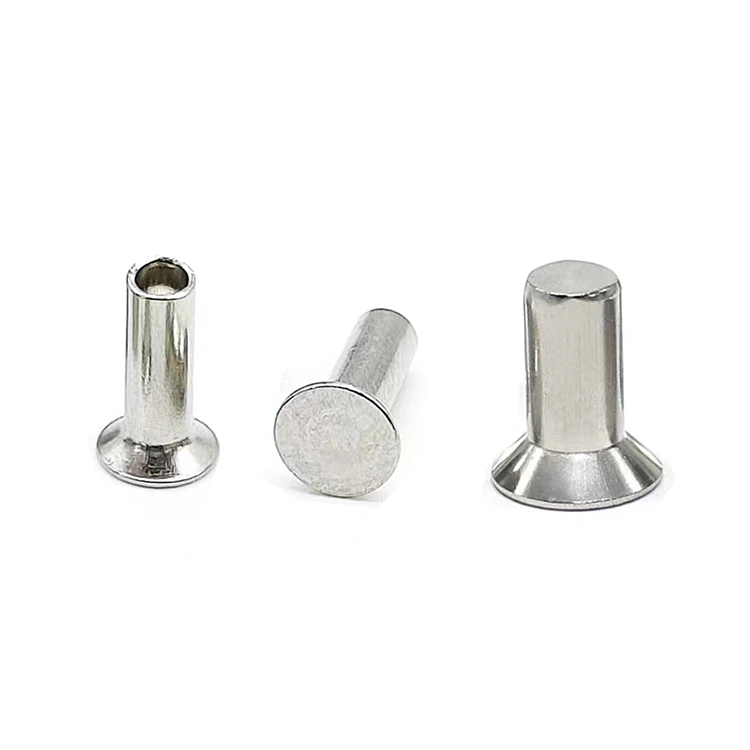 المسامير المجوفة ذات الرأس الغاطس شبه المجوفة